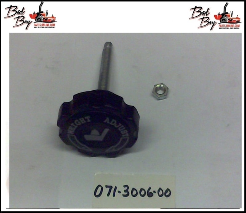Weight Adjustment Knob-Milsco - Bad Boy Part # 071-3006-00