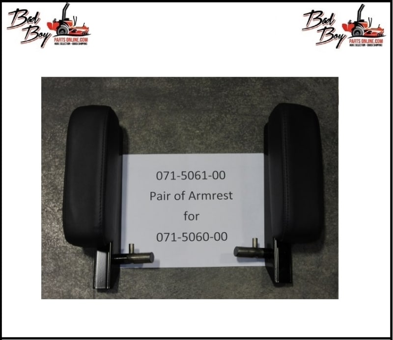 Pair of Armrest - Bad Boy Part# 071-5061-00