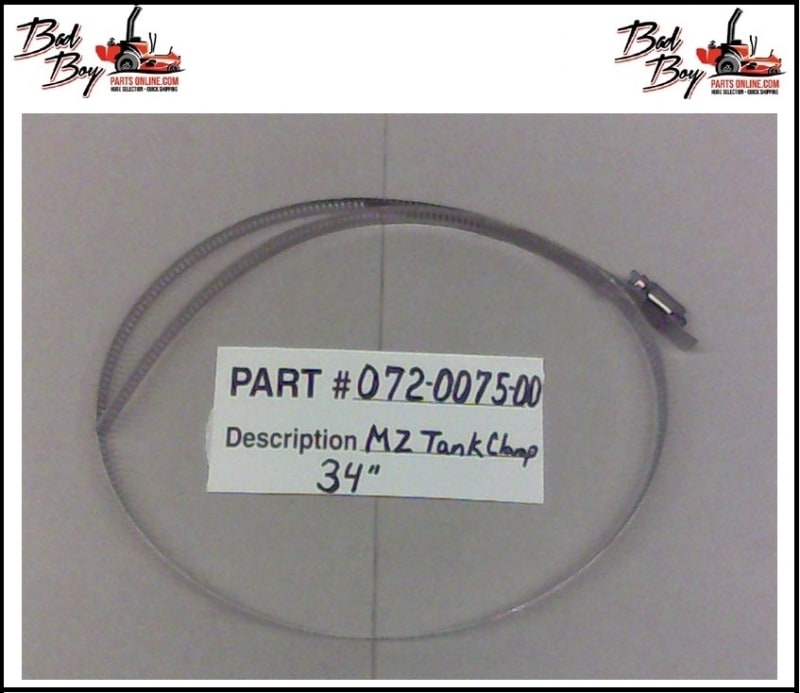 MZ Magnum Tank Clamp-63164 - Bad Boy Part# 072-0075-00
