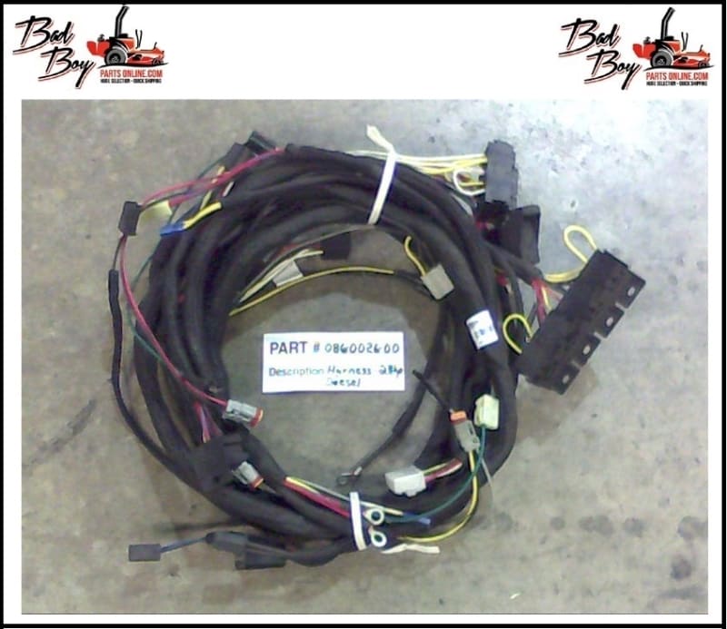 Harness-28hp Diesel - Bad Boy Part # 086-0026-00