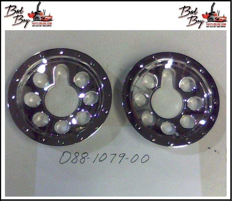 6" Wheel Cover -  Front - Pair - Bad Boy Part# 088-1079-00