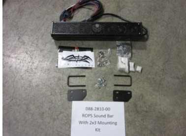 ROPS Sound Bar w 2x3 Clamps & Hardware