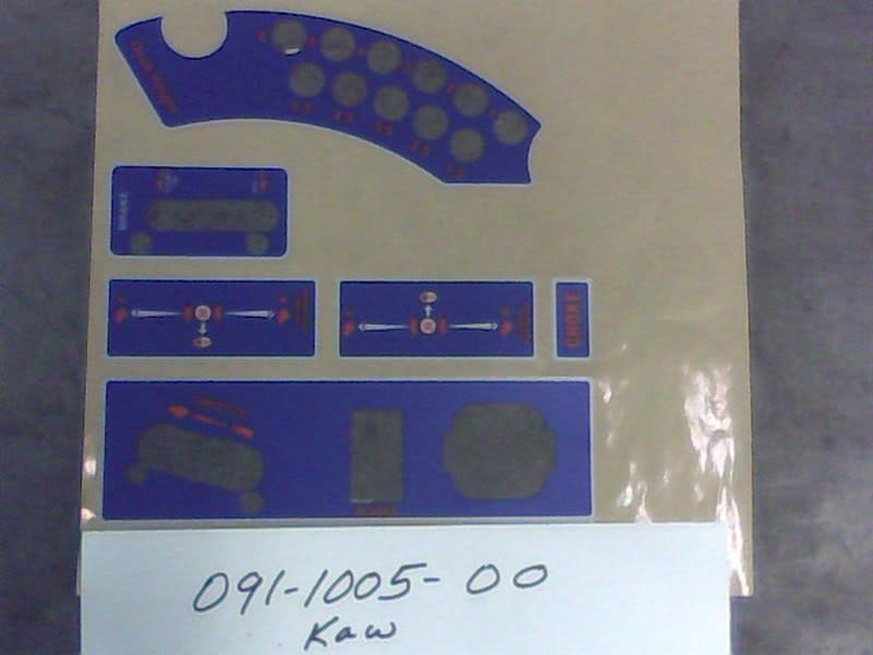 MZ Decal Cluster for Kawasaki - Bad Boy Part # 091-1005-00