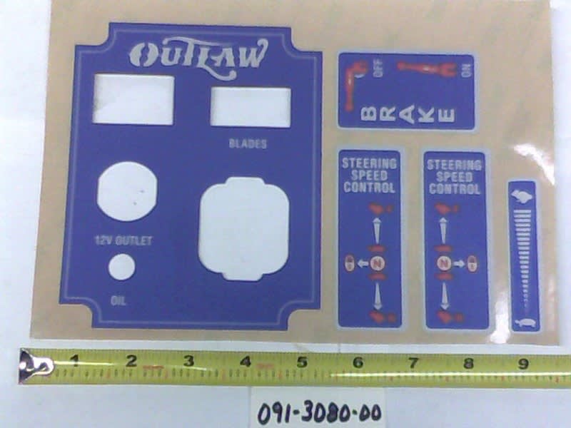 091-3080-00 Outlaw Decal Cluster