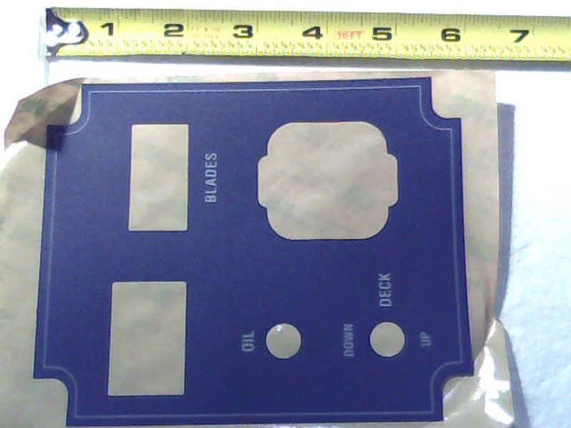 091-3500-00 Control Panel Decal - 2006 Pup