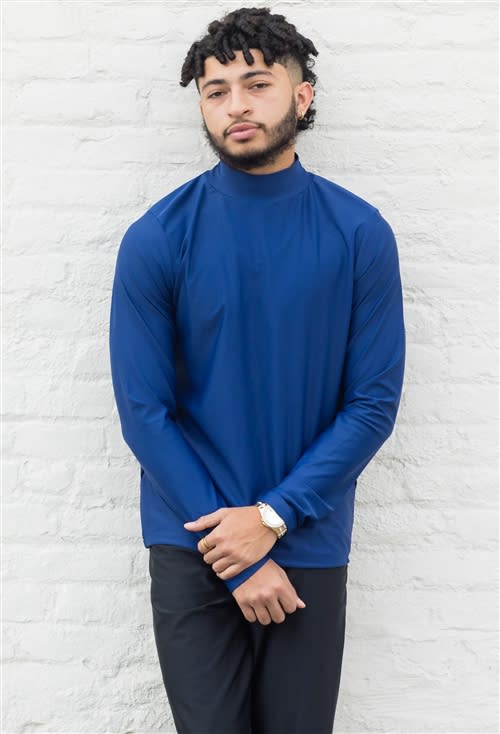 Boys/Mens Mock Neck Long Sleeve (Holographic)