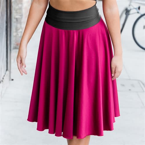 Long Circle Skirt - Choose Your Band Color