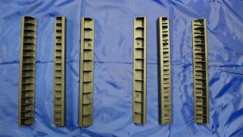 CAS-92VC VHS RACK PLASTIC PEEL AND STICK INCLUDES 2 RAILS