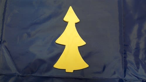 CO-PT BIRCH PLYWOOD CUTOUTS PRIMITIVE TREE 6" TALL X 3-1/8" WIDE 1/8" THICK