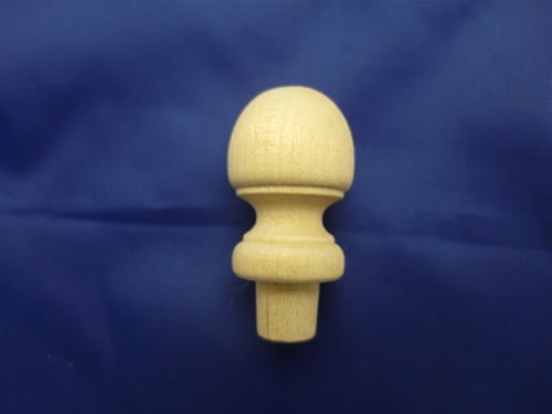 FINIAL 3/4" DIA. 1-1/2" TALL 3/8" TENON