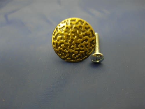 HABK-118 KNOBS HAMMERED ANTIQUE BRASS 1-1/8"