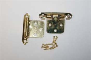 HINGE FLUSH  SPRING LOADED BRASS PLATED