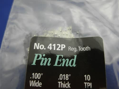 OL-412P  5" PINNED SCROLL SAW BLADES 10 TPI REG. TOOTH