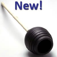 Heavy-duty toilet bowl plunger for effective clog removal. Heavy-duty toilet bowl plunger for effective clog removal.