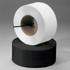 Machine strapping rolls in various sizes, designed for secure packaging and industrial use. Machine strapping rolls in various sizes, designed for secure packaging and industrial use.