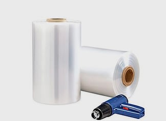 Shrink film rolls in 75 and 100 gauge thickness, available in various sizes and lengths. Shrink film rolls in 75 and 100 gauge thickness, available in various sizes and lengths.