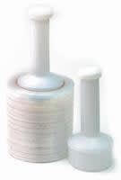 White plastic film holder, sold as a pair, designed for secure film handling in packaging and industrial use. White plastic film holder, sold as a pair, designed for secure film handling in packaging and industrial use.