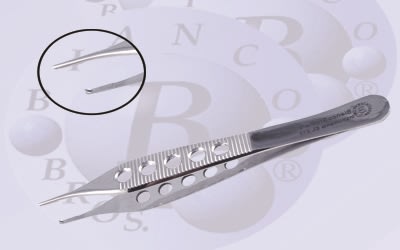 BB EL-210 4"  10.2 cm Adson Brown Tweezer