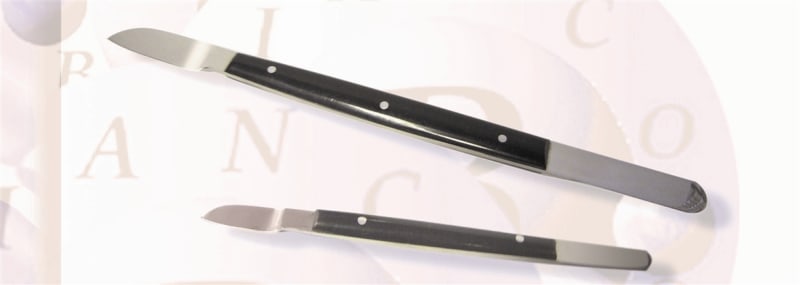 BB LG EURO 6 1/2" Stainless Pusher Black Plastic Handle
