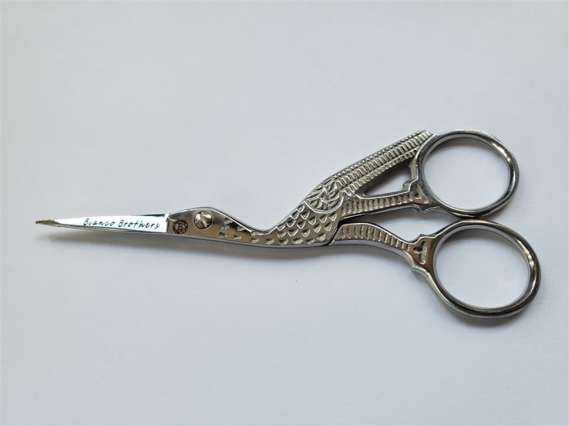 Silver Stork Embroidery Scissors