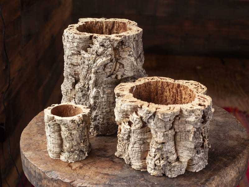 Round Cork Containers