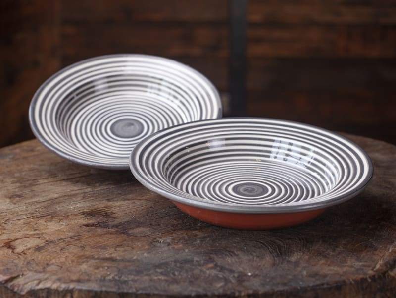 Grey Striped Pasta Dish