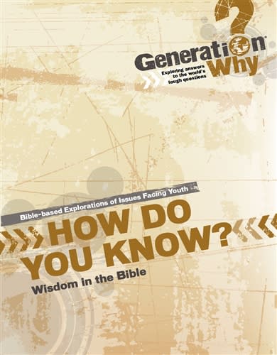 How Do You Know?: From Proverbs, Job, and Ecclesiastes - pdf