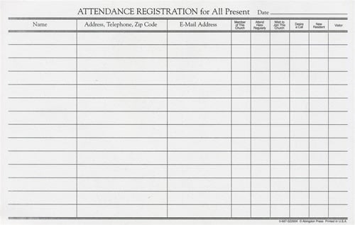 Attendance Registration Form