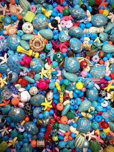 Treasures Of The Beach, Bead Mix, BD02248,Colorful, beach jewelry, mixed  beads, acrylic beads, turquoise beads, candy beads, B'sue Boutiques, mixed