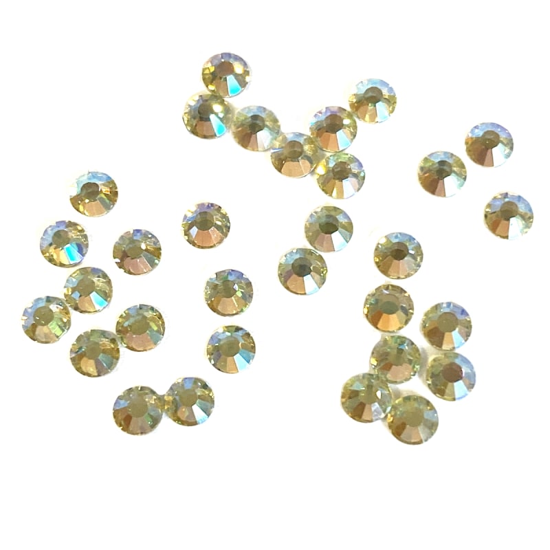 Vintage 3mm Swarovski Crystal AB Flat Back Rhinestones 