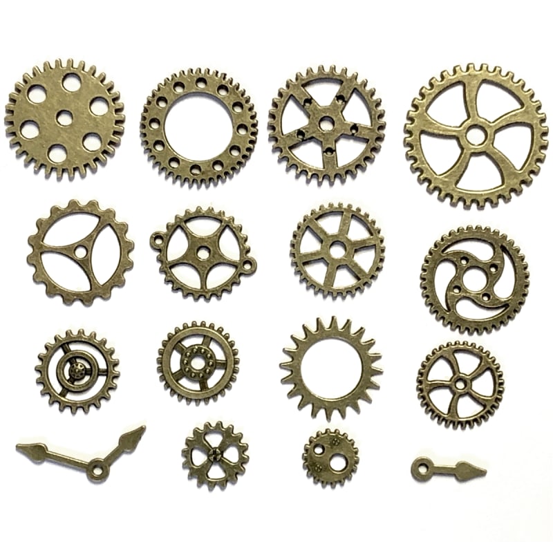 Steampunk Accessories (Clocks, Keys + Gears) 