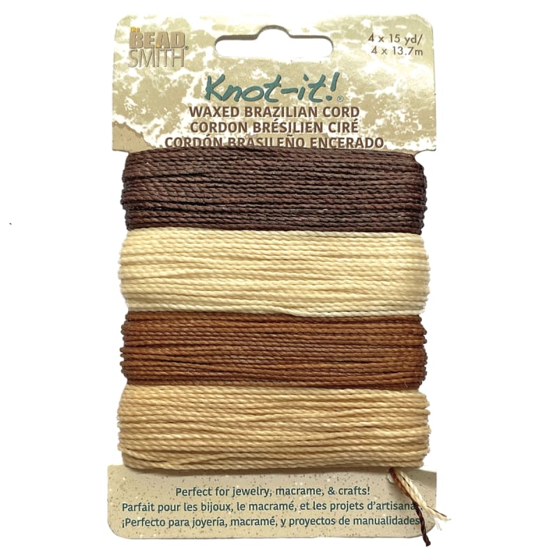 java vibes mix waxed Brazilian cord, knotting twine, craft cord