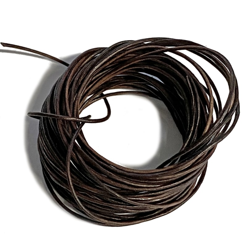 brown Indian leather cord, round beading jewelry, craft cord, leather cord,  brown, jewelry leather, cow leather