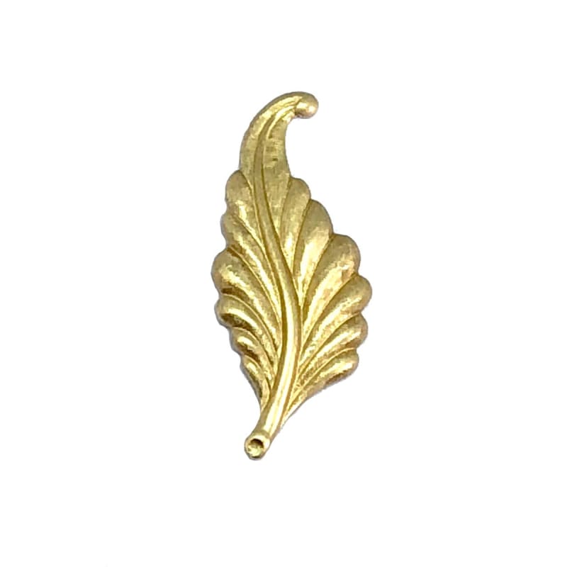 Brass Leaf Bead Caps, Nature Beads Cap, Leaf Findings, USA Made, 24PCS 