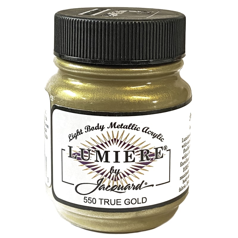 Lumiere Metallic Fabric Paint 2.25oz - Bright Gold