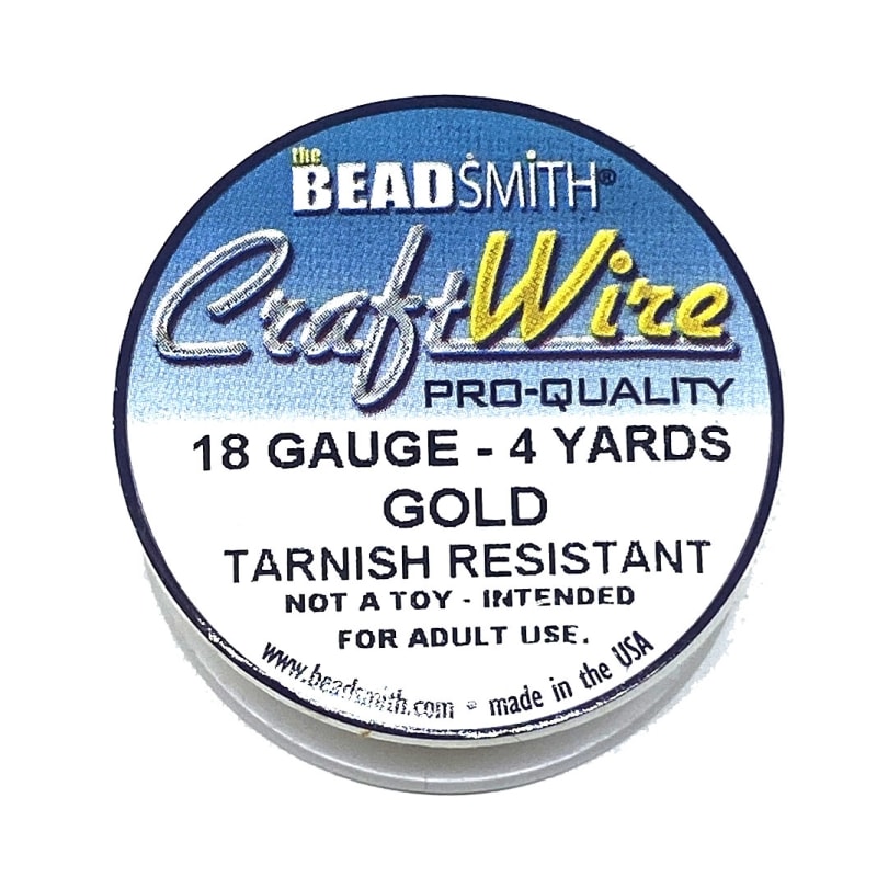 gold plate wire, jewelry wire, bead smith, 18 gauge, gold, wire