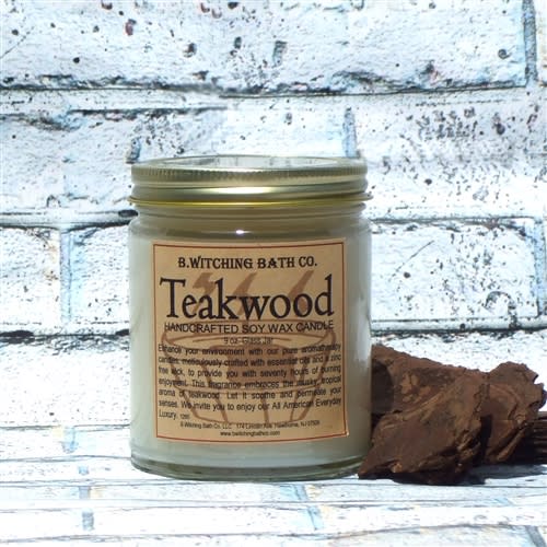 B.Witching Bath Co. Teakwood Candle - Thumbnail 3