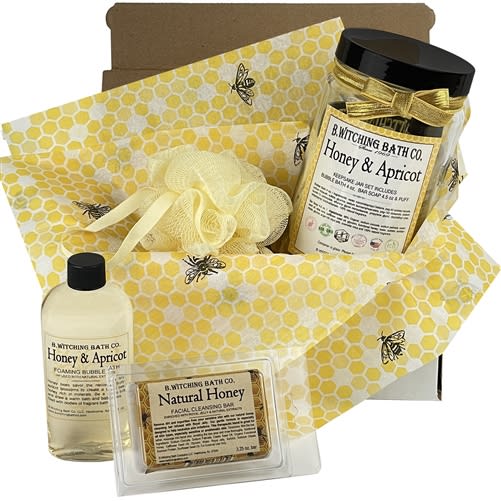 Honey Apricot Gift Keepsake Jar Personal Care Gift Set