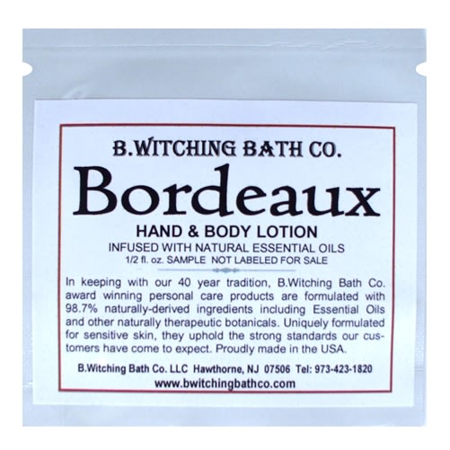 Bordeaux - Lotion Sample Pack
