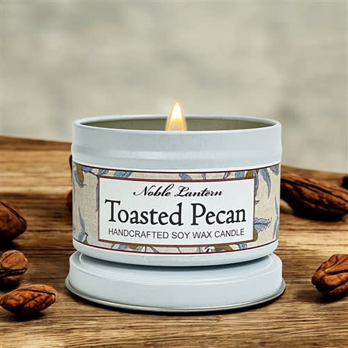 Toasted Pecan Tin Candle