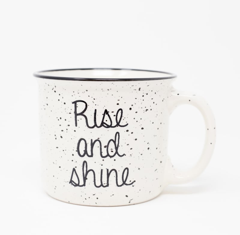 Rise And Shine Coffee Mug Cup Dishwasher Safe Tag Brand 16 Oz