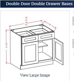 Oxford Toffee Base 36 Cabinet