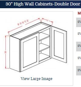 Shaker Antique White Wall Cabinet 3630