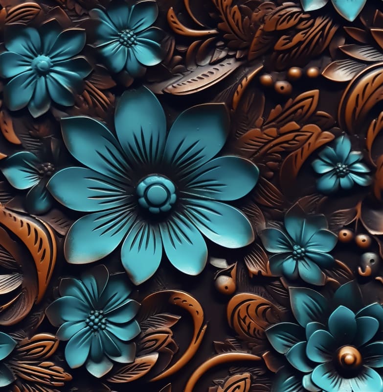 Leather Floral