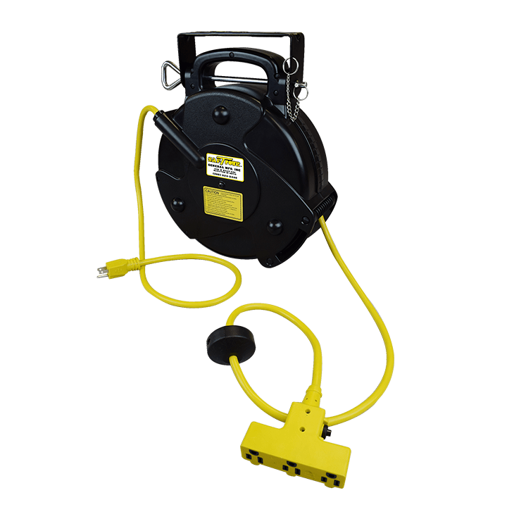 Mid-Size Portable Power Supply Reelâ€“ Triple Receptacle