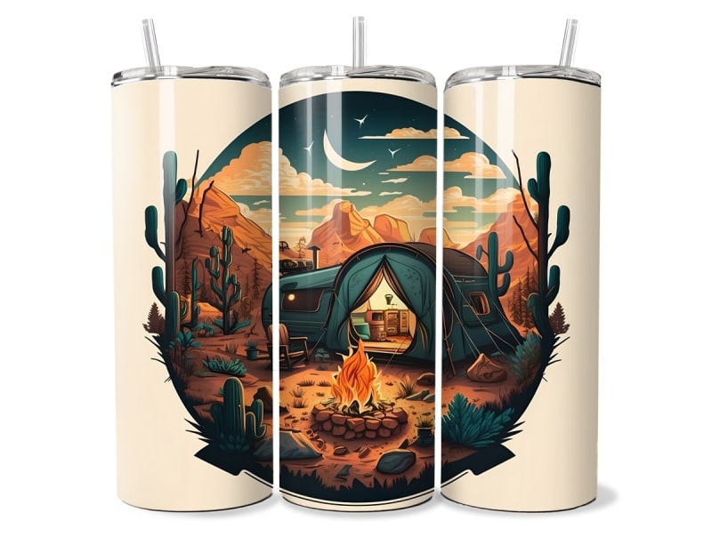 Camping Camper Tumbler 2