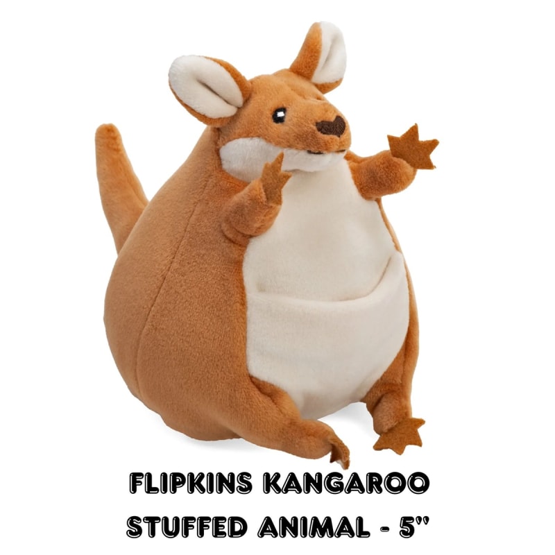 Flipkins Kangaroo Stuffed Animal Wild Kingdom