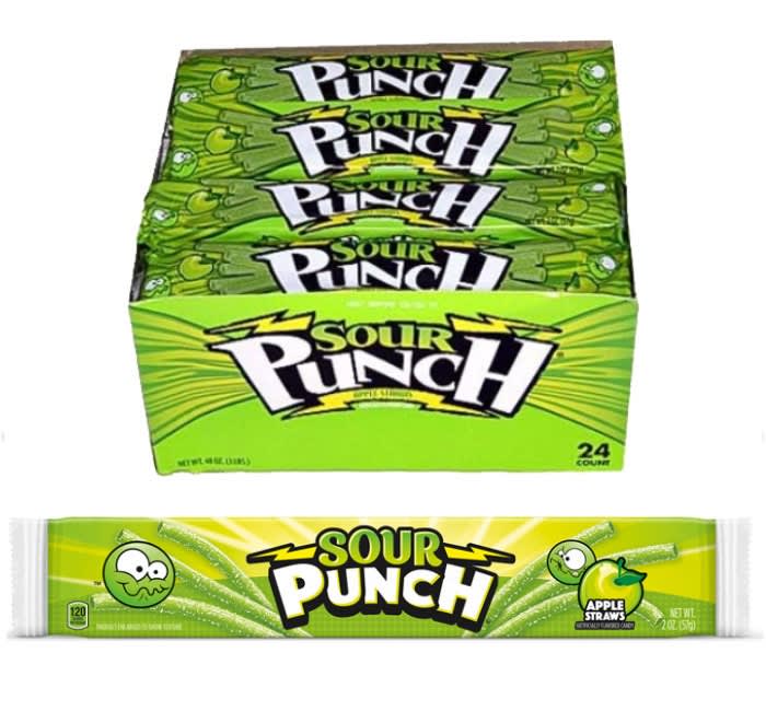 Sour Punch Sour Apple Straws