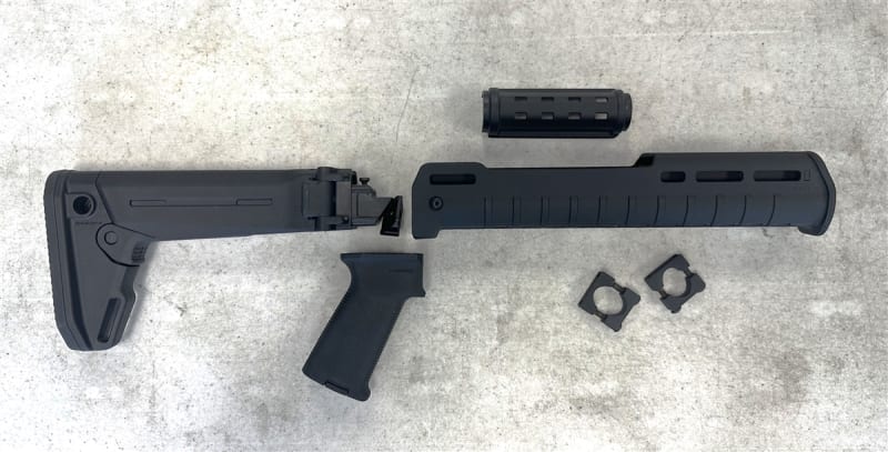 AK47 RUSSIAN RED WOOD STOCK SET