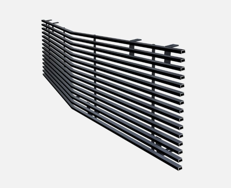 Upper Stainless Black Grille 1967 Ford Mustang